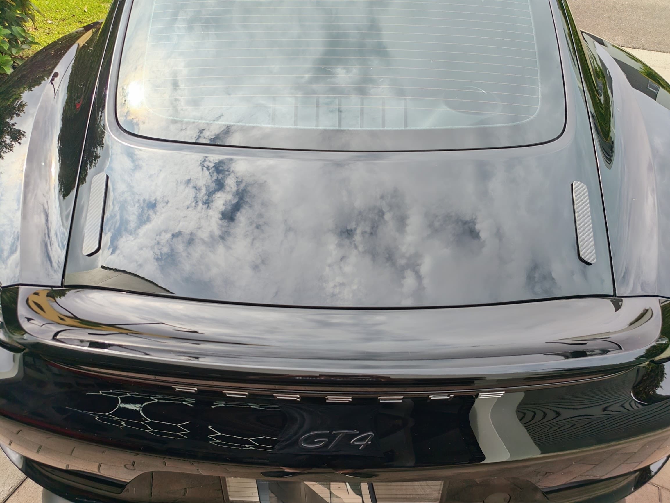 Porsche GT4 'Touring' Wing Delete Kit in Carbon Fiber - part number SDK-BK-9001